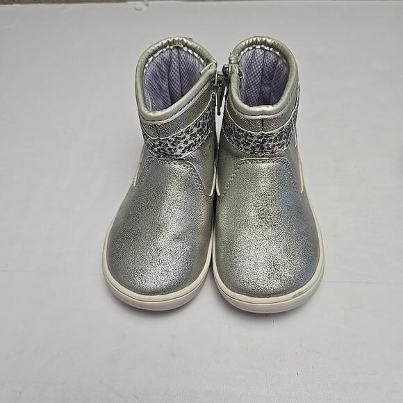 5 Pair Lot Girls Toddler Dress Shoes Booties Sz 6 Multi Colors Slip On Side Zip - Picture 3 of 9